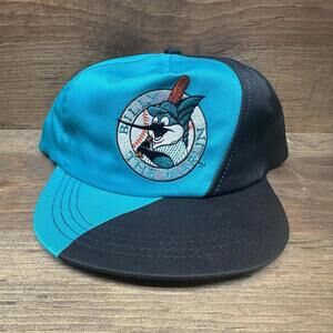 MLB Baseball VINTAGE Florida Marlins "Billy" SUPERCUTS Snapback Hat Cap Blue